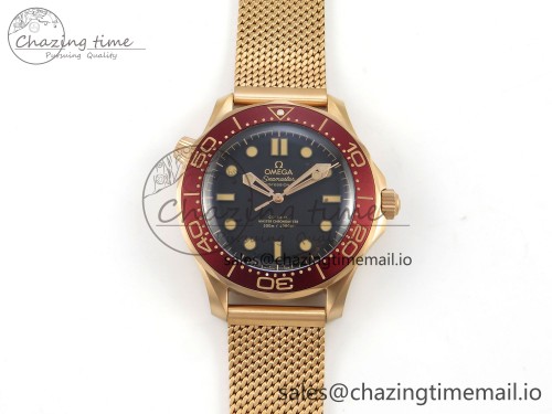 VS공장 씨마스터 다이버 300 로즈골드 1:1 Best Edition Black Dial on Mesh Bracelet A8806