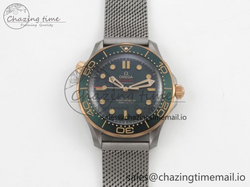 VS공장 씨마스터 티타늄 브론즈 그린 다이얼  1:1 Best Edition Green Dial on Titanium Mesh Bracelet A8806