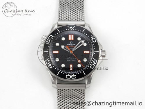 VS공장 씨마스터 신형 메쉬 브레이슬릿 블랙 다이얼 1:1 Best Edition Black/Orange Dial on SS Mesh Bracelet VS8806 Super Clone