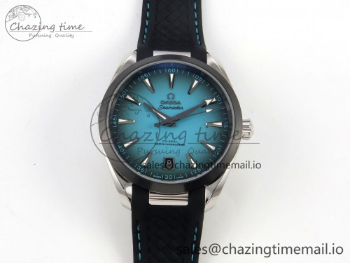 VS공장 아쿠아테라 38mm 티파니 옴브레 다이얼 러버스트렙 1:1 Best Edition Turquoise Dial PVD Bezel on Rubber Strap VS8900 Super Clone