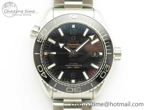 VS공장 플래닛오션 43.5mm SS VSF 1:1 Best Edition Black Ceramic Bezel and Dial on SS Bracelet A8900 Super Clone