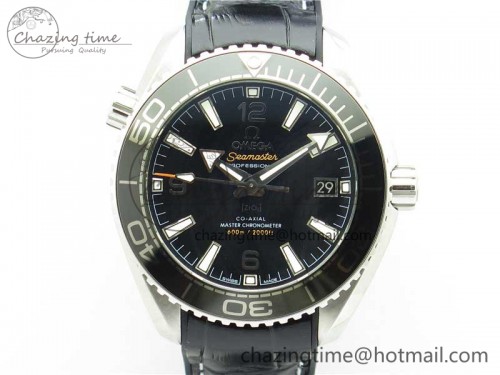 VS공장 플래닛오션  39.5mm 블랙 세라믹 베젤 1:1 Best Edition Black Dial on Black Gummy Strap A8800