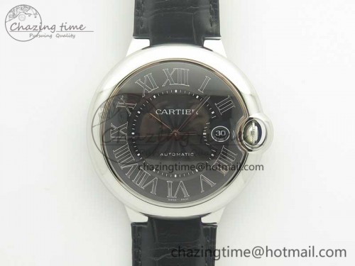 AF공장 발롱블루 42mm 블랙 다이얼 가죽스트렙1:1 Best Edition Black Texture Dial on Black Crocodile Strap A2892