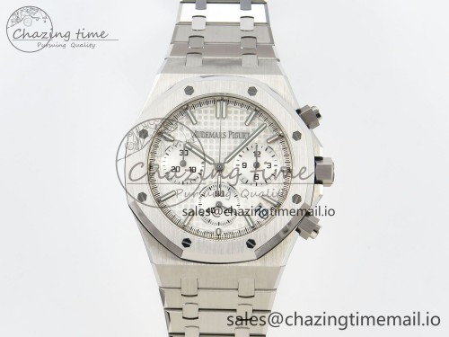 DD공장 26240 실버다이얼(SW다이얼) Royal Oak Chrono 26240 SS DDF 1:1 Best Edition Silver Dial on SS Bracelet DD4401 Super Clone Gain Weight (SW Dial)