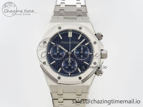 DD공장 26240 블루다이얼(SW다이얼) Royal Oak Chrono 26240 SS DDF 1:1 Best Edition Blue Dial on SS Bracelet DD4401 Super Clone Gain Weight (SW Dial)