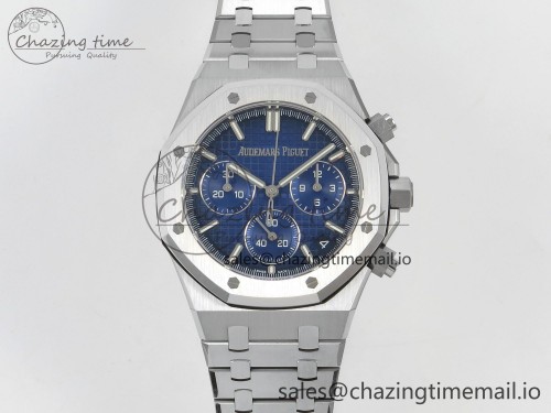 DD공장 26240 블루다이얼(SW다이얼) Royal Oak Chrono 26240 SS DDF 1:1 Best Edition Blue Dial on SS Bracelet DD4401 Super Clone Gain Weight (SW Dial)