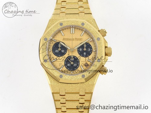 DD공장 26240 프로스티드 옐로골드 Royal Oak Chrono 26240 Frosted YG DDF 1:1 Best Edition YG Dial on YG Bracelet DD4401 Super Clone
