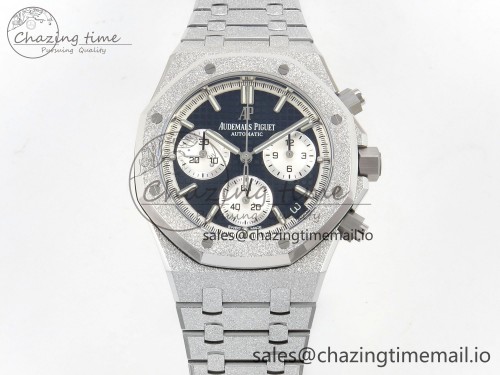 DD공장 26240 프로스티드 블랙 Royal Oak Chrono 26240 Frosted SS DDF 1:1 Best Edition Black/White Dial on SS Bracelet DD4401 Super Clone