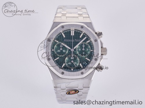 DD공장 26240 그린다이얼(50주년) Royal Oak Chrono 26240 SS DDF 1:1 Best Edition Green Dial on SS Bracelet DD4401 Super Clone (50th Anniversary)