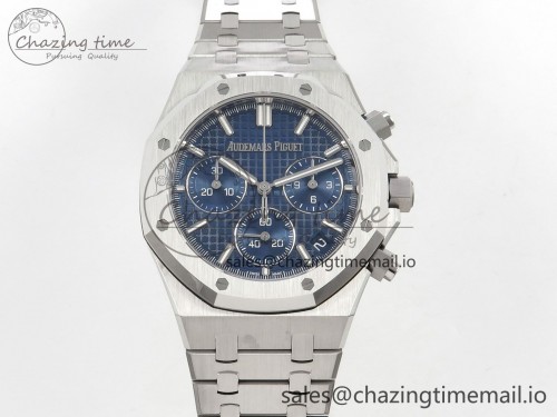 DD공장 26240 블루다이얼(50주년) Royal Oak Chrono 26240 SS DDF 1:1 Best Edition Blue Dial on SS Bracelet DD4401 Super Clone (50th Anniversary)