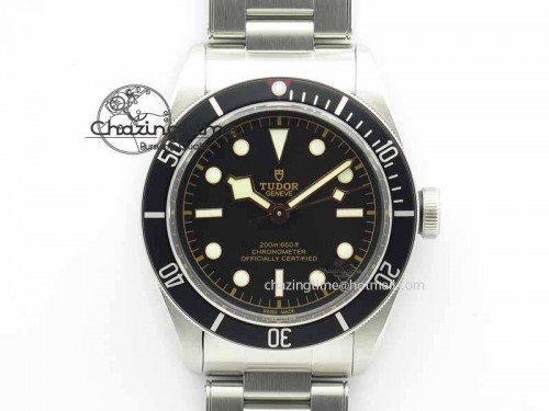 Heritage 2016 Black Bay Shield ZF 1:1 Best Edition On SS Bracelet A2824 (Black)