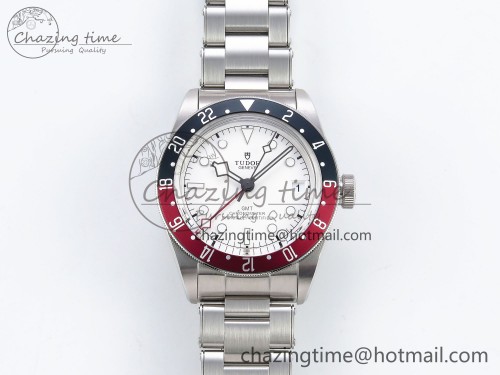 Black Bay GMT Pepsi Blue/Red Bezel ZF 1:1 Best Edition White Dial on SS Bracelet A2836