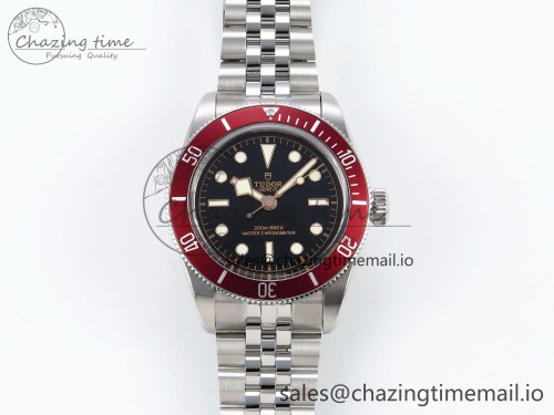 Heritage Black Bay Red Bezel ZF 1:1 Best Edition on SS Jubilee Bracelet A2824