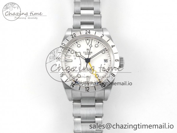 Black Bay Pro GMT SS ZF 1:1 Best Edition White Dial on SS Bracelet VR3186