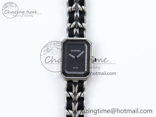 BV공장 프리미에르 화이트골드 아이코닉 체인 Ppremière Iconic Chain Watch SS BVF 1:1 Best Edition Black Dial on Chain Bracelet RONDA Quartz