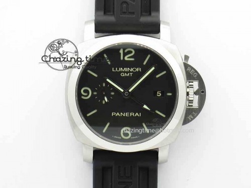 PAM320 M GMT VSF 1:1 Best Edition On Black Rubber Strap P.9001 Super Clone