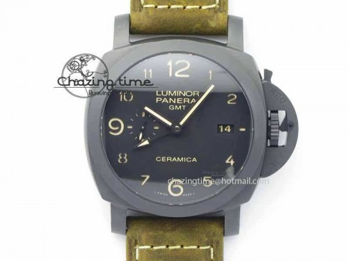 PAM441 O Real Ceramic VSF 1:1 Best Edition On Brown Asso Strap P.9001 Super Clone V2