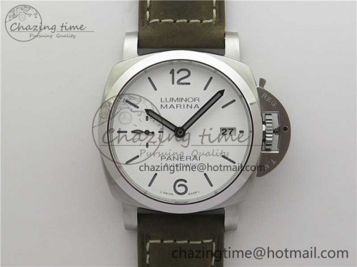 PAM1394 VSF 1:1 Best Edition White Dial on Brown Asso Strap P.9010 Clone
