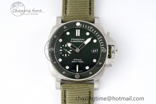 PAM1287 Y VSF 1:1 Best Edition Green Dial on Green Nylon Strap P900