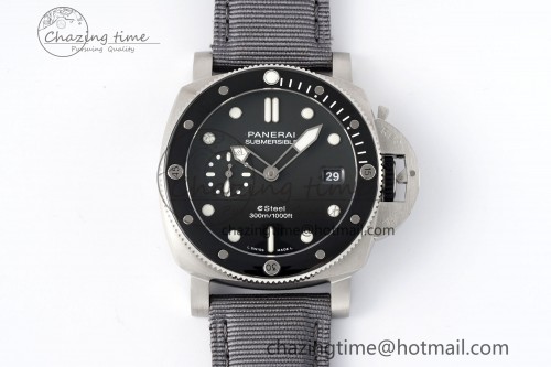 PAM1288 Y VSF 1:1 Best Edition Gray Dial on Gray Nylon Strap P900