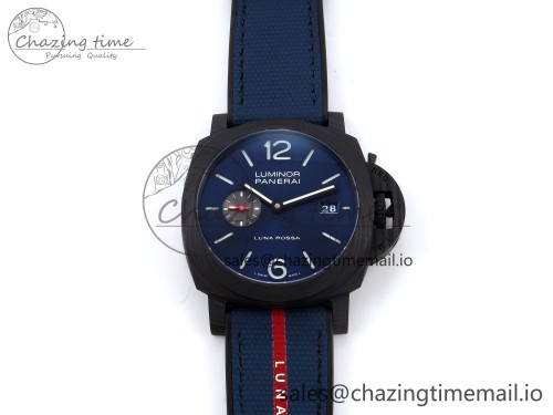 PAM1529 Luna Rossa Carbotech VSF 1:1 Best Edition on Blue Fabric Strap P.9010 Clone