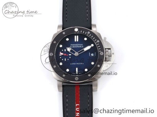PAM1565 Luna Rossa Submersible VSF 1:1 Best Edition on Gray Fabric Strap P900