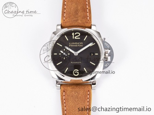 PAM904 Luminor Due VSF 1:1 Best Edition Black Dial on Brown Asso Strap AXXXIV
