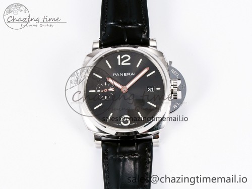 PAM1250 Luminor Due 42mm VSF Best Edition Black Dial on Leather Strap P900 Clone