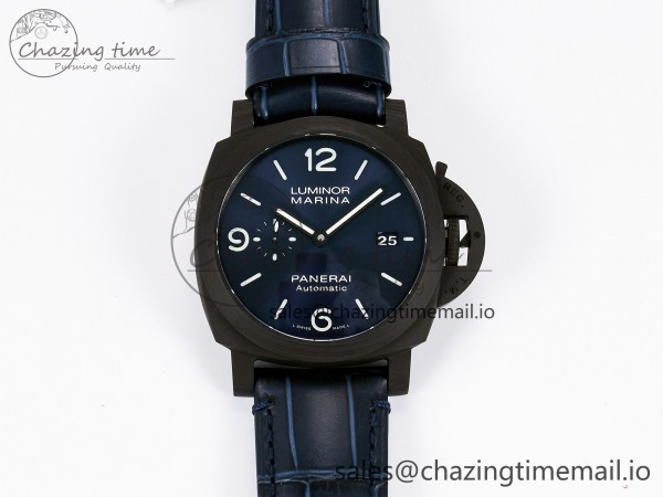 PAM1664 Carbotech VSF 1:1 Best Edition on Blue Leather Strap P.9010 Clone
