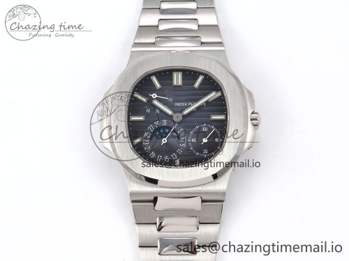 Nautilus 5712 SS PPF 1:1 Best Edition Blue Dial on SS Bracelet PPF240 Super Clone V4+